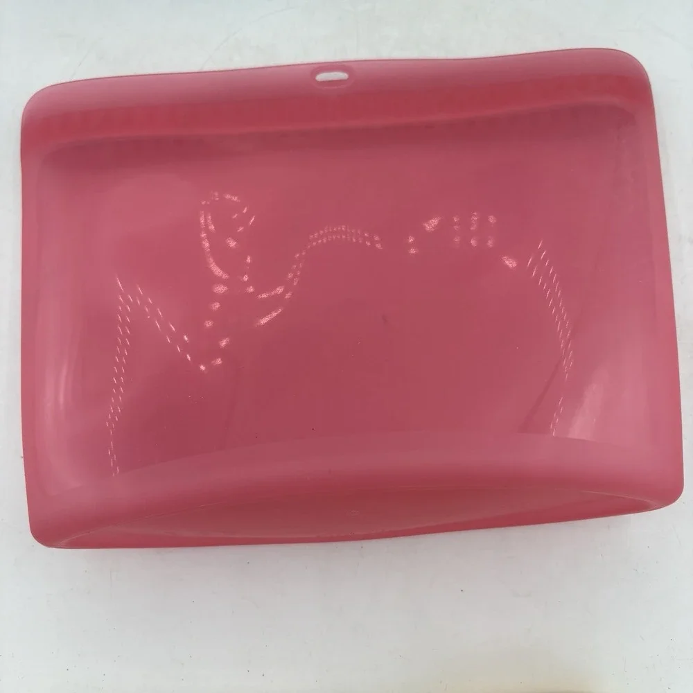 Tupperware Ultimate Silicone Bags Snack Microwavable Pink Blue Green Lot of 3